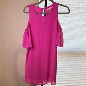 Pink Cold Shoulder Dress Size XS